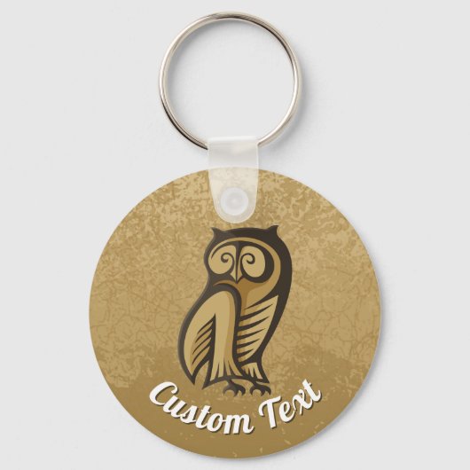 Owl Symbool Color Sleutelhanger (Voorkant)