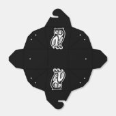 Owl Symbool White Bedankdoosjes (Uitgevouwen)