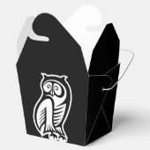 Owl Symbool White Bedankdoosjes (Geopend)