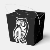 Owl Symbool White Bedankdoosjes (Achterkant)