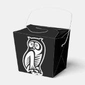 Owl Symbool White Bedankdoosjes (Voorkant Zijde)