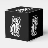 Owl Symbool White Bedankdoosjes (Voorkant Zijde)