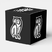 Owl Symbool White Bedankdoosjes (Achterkant)