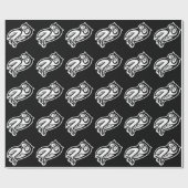 Owl Symbool White Cadeaupapier (Vlak)