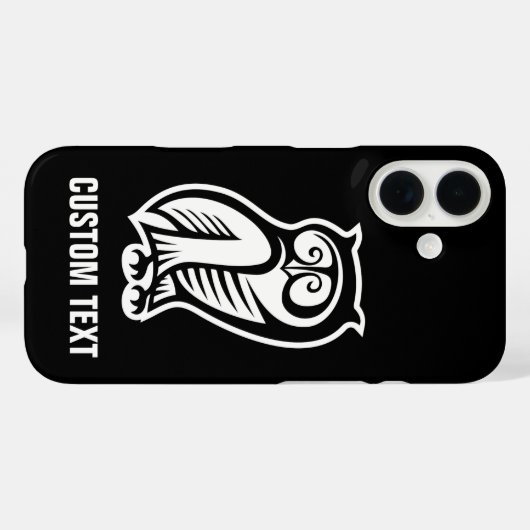 Owl Symbool White Case-Mate iPhone Case (Achterkant (horizontaal))