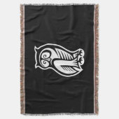 Owl Symbool White Deken (Voorkant Verticaal)