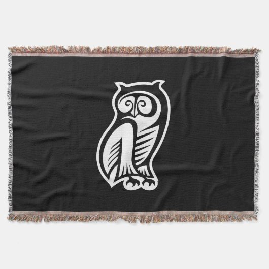 Owl Symbool White Deken (Voorkant)