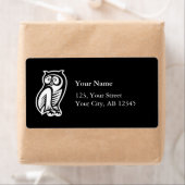 Owl Symbool White Etiket (Insitu)