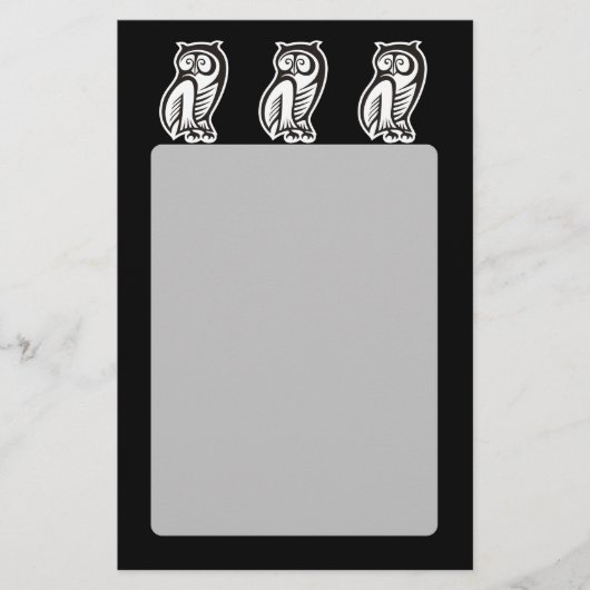 Owl Symbool White Flyer (Voorkant)