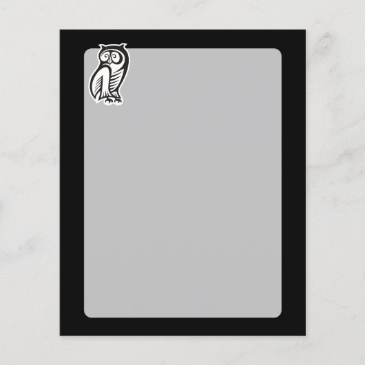 Owl Symbool White Flyer (Voorkant)