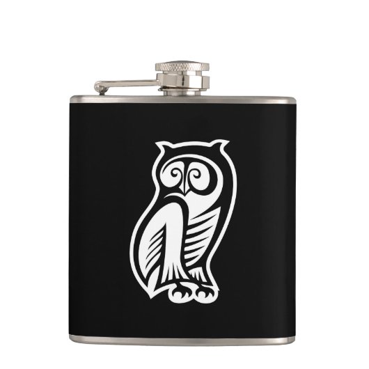 Owl Symbool White Heupfles (Voorkant)