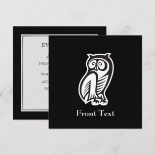 Owl Symbool White Kaart