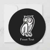 Owl Symbool White Kaart (Voorkant)