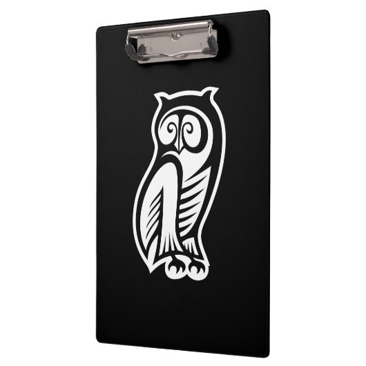 Owl Symbool White Klembord (Links)