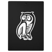 Owl Symbool White Klembord (Achterkant)