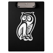 Owl Symbool White Klembord (Voorkant)