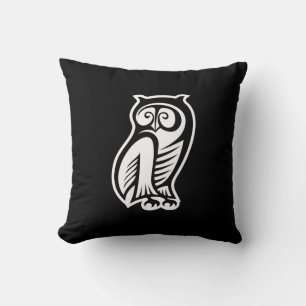 Owl Symbool White Kussen