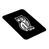 Owl Symbool White Magneet (Rechterzijde)