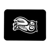 Owl Symbool White Magneet (Horizontaal)