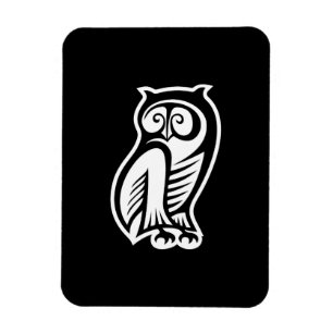 Owl Symbool White Magneet