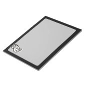 Owl Symbool White Notitieblok (Schuin)