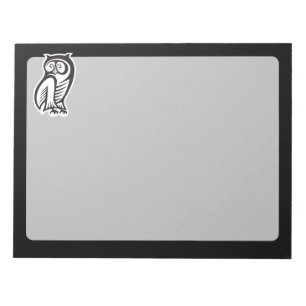 Owl Symbool White Notitieblok