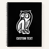 Owl Symbool White Notitieboek (Voorkant)