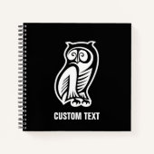 Owl Symbool White Notitieboek (Voorkant)