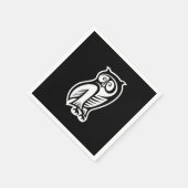 Owl Symbool White Servet (Hoek)
