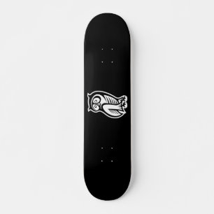 Owl Symbool White Skateboard