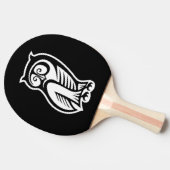 Owl Symbool White Tafeltennisbatje (Zijkant)
