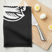 Owl Symbool White Theedoek (Quarter Fold)