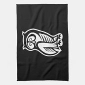 Owl Symbool White Theedoek (Verticaal)