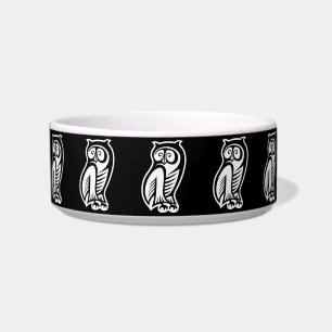 Owl Symbool White Voerbakje