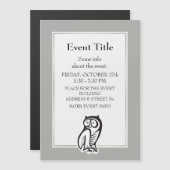 Owl Symbool zwart (Voorkant / Achterkant)