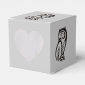Owl Symbool zwart Bedankdoosjes (Voorkant Zijde)