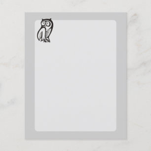 Owl Symbool zwart Flyer