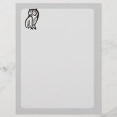 Owl Symbool zwart Flyer (Voorkant)