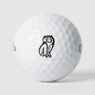 Owl Symbool zwart Golfballen