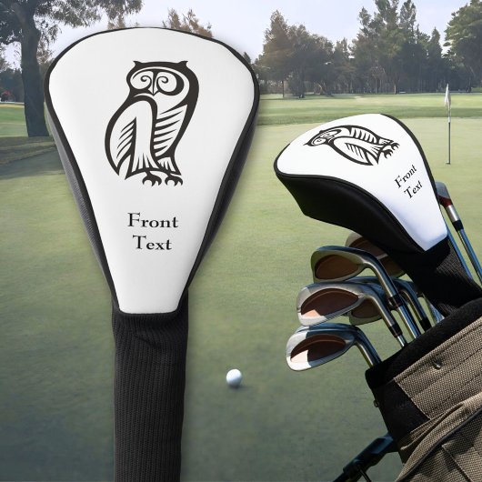 Owl Symbool zwart Golfheadcover