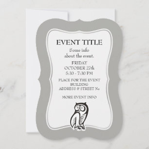 Owl Symbool zwart Kaart