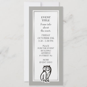Owl Symbool zwart Kaart