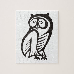 Owl Symbool zwart Legpuzzel
