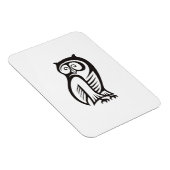 Owl Symbool zwart Magneet (Rechterzijde)