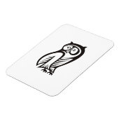 Owl Symbool zwart Magneet (Linkerzijde)