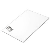 Owl Symbool zwart Notitieblok (Schuin)