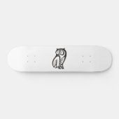 Owl Symbool zwart Persoonlijk Skateboard (Horizontaal)