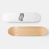 Owl Symbool zwart Persoonlijk Skateboard (Horizontaal)