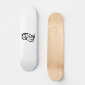 Owl Symbool zwart Persoonlijk Skateboard (Voorkant)