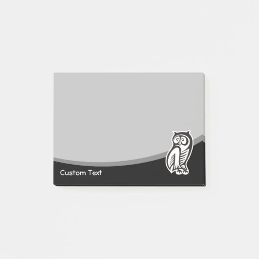 Owl Symbool zwart Post-it® Notes (Voorkant)